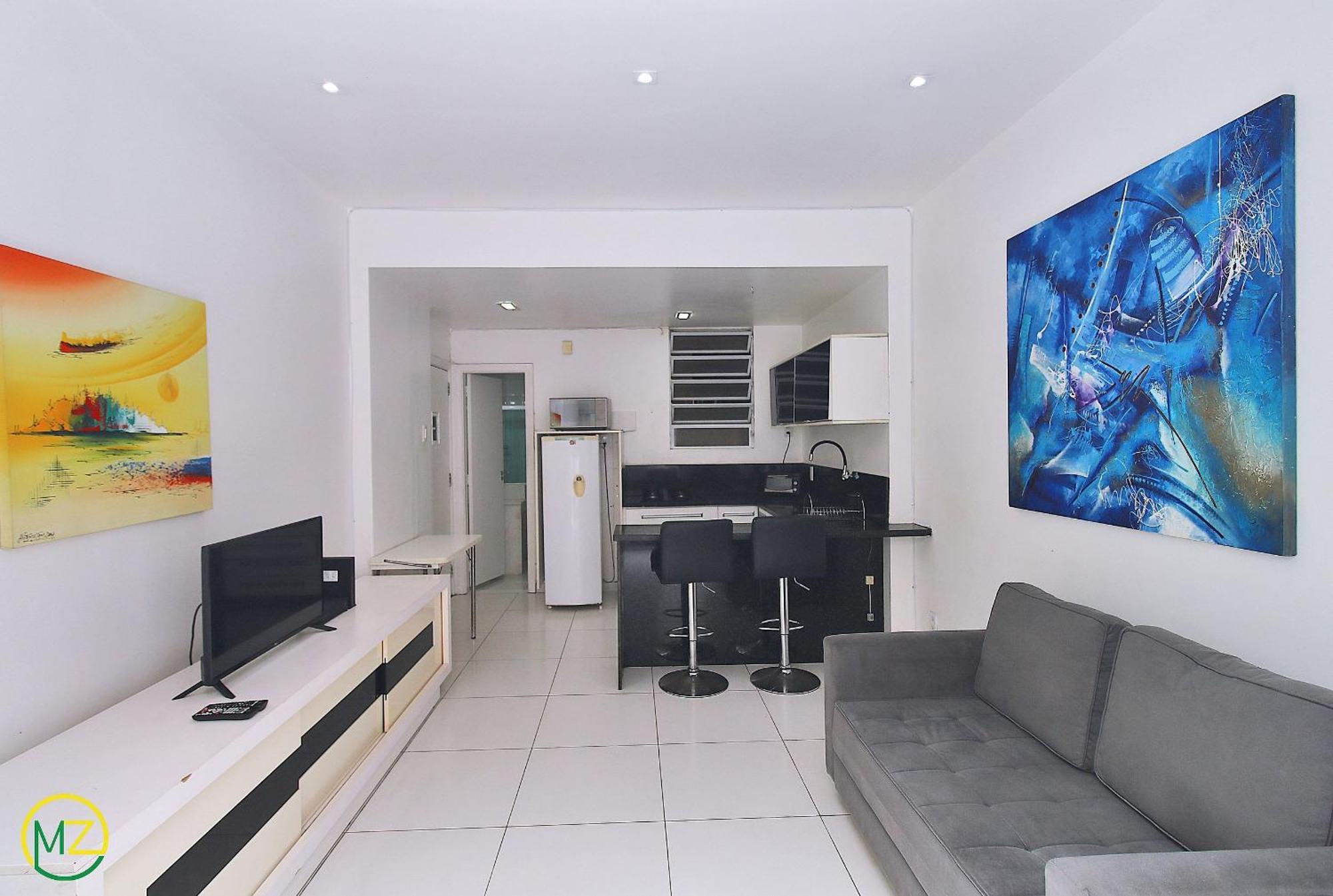 Studio Com Vista Lateral Para O Mar Em Copacabana ริโอเดจาเนโร ภายนอก รูปภาพ
