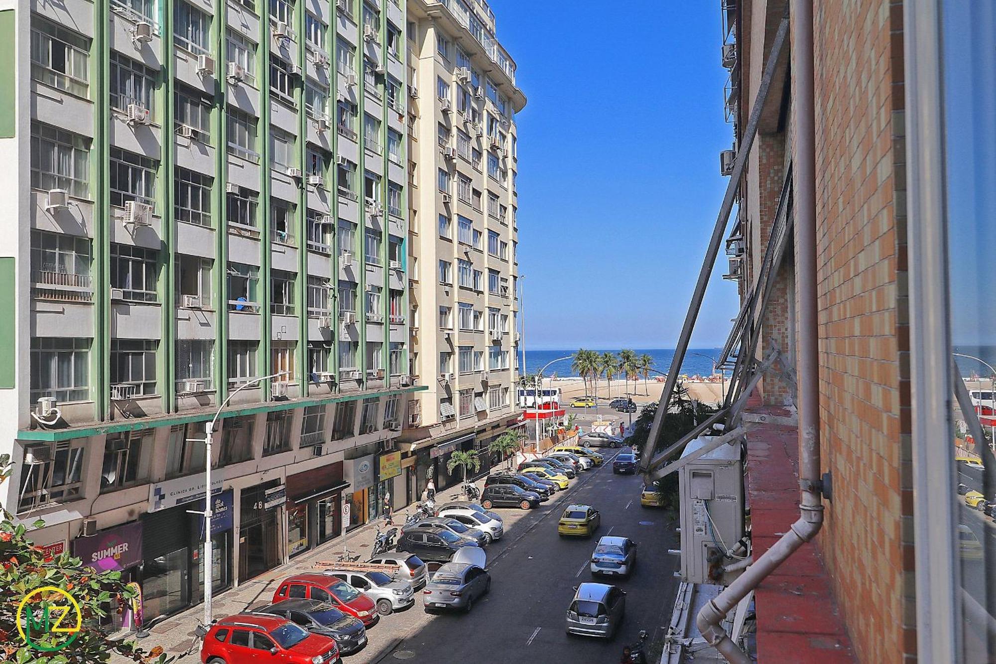 Studio Com Vista Lateral Para O Mar Em Copacabana ริโอเดจาเนโร ภายนอก รูปภาพ